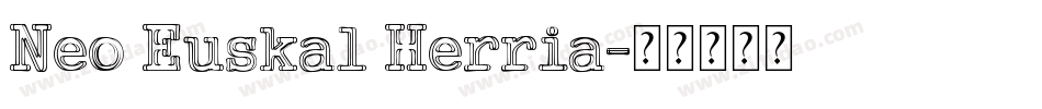 Neo Euskal Herria字体转换